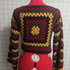 Multicolor Crochet Sweater